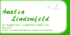 amalia lindenfeld business card